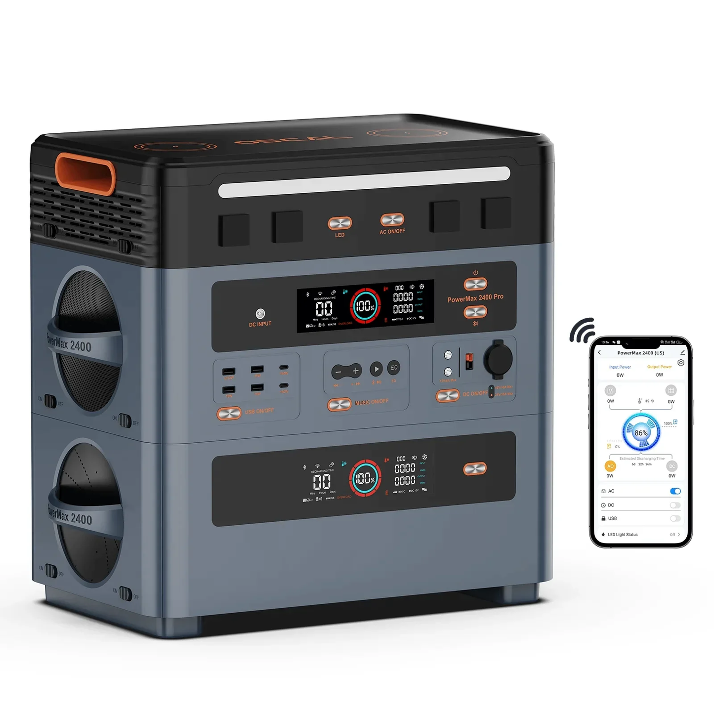 OSCAL BP2400 Pro Expansion Battery