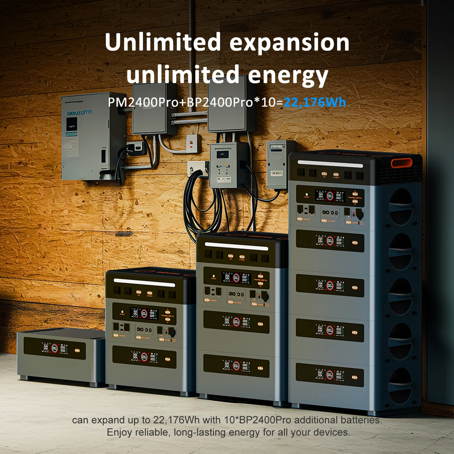 OSCAL PowerMax 2400 Pro with 3×400W Solar Panel