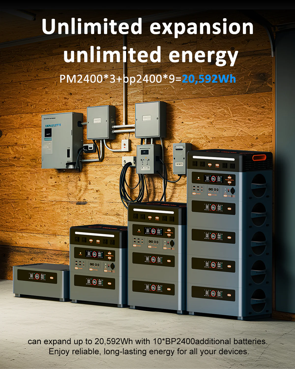 OSCAL BP2400 Pro Expansion Battery